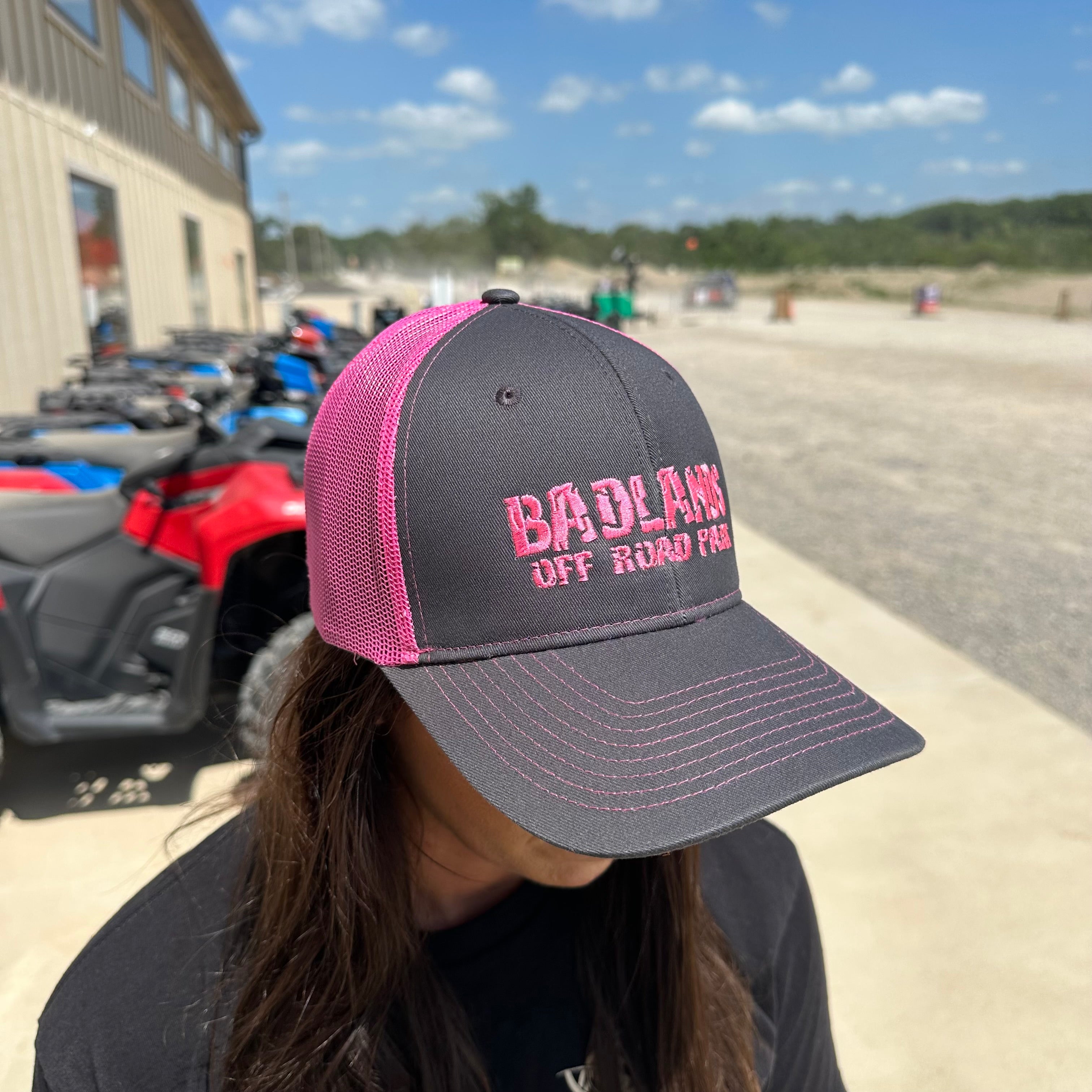 Badlands Pink Trucker Styled Hat