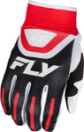 Fly Racing F-16 Red with Black and White Gloves