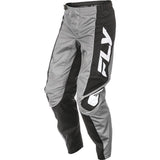 Fly Racing F-16 Grey and Black with White Pants