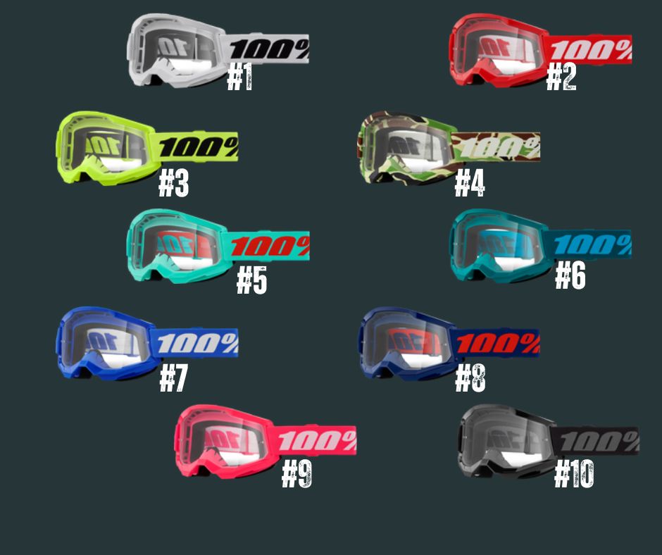 100% Strata 2 Goggles