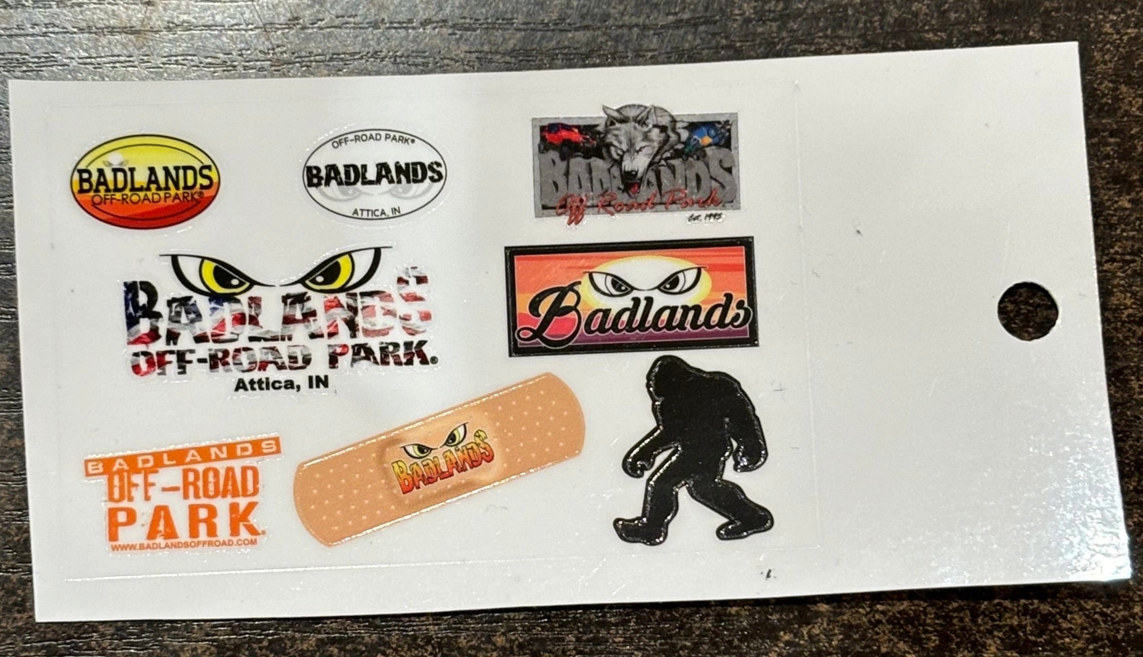 Badlands Mini Sticker Sheet