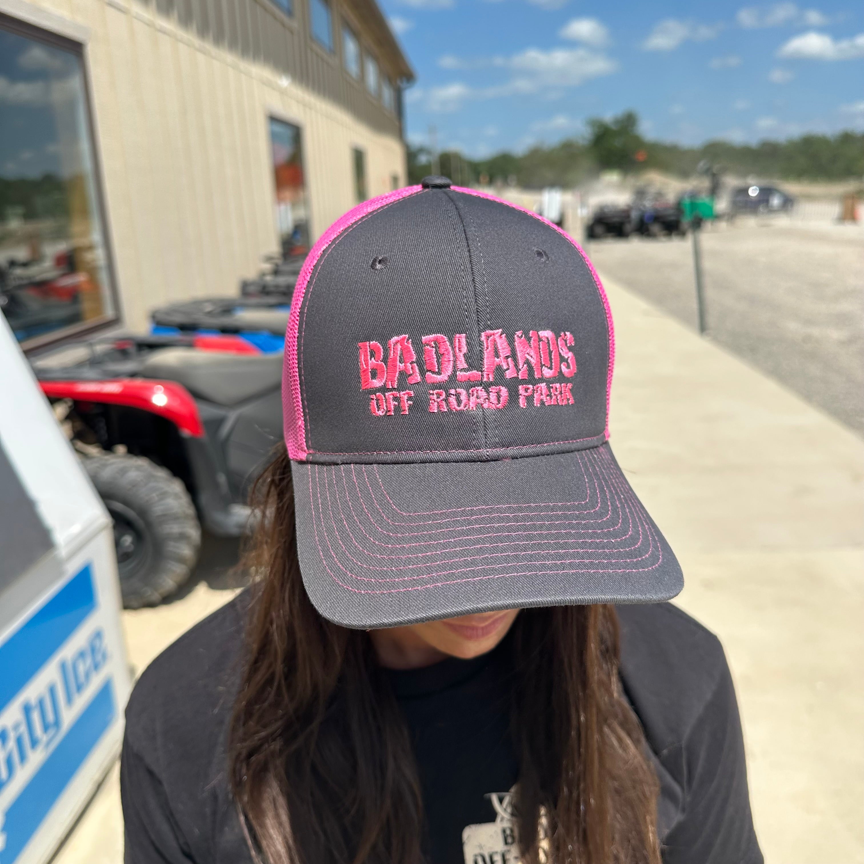 Badlands Pink Trucker Styled Hat