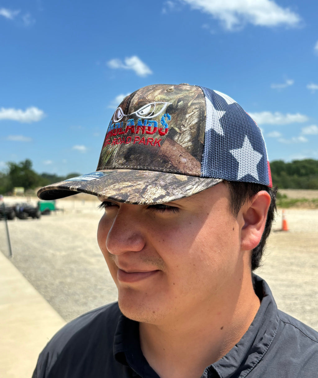 Badlands American Flag Camo Richardson Hat