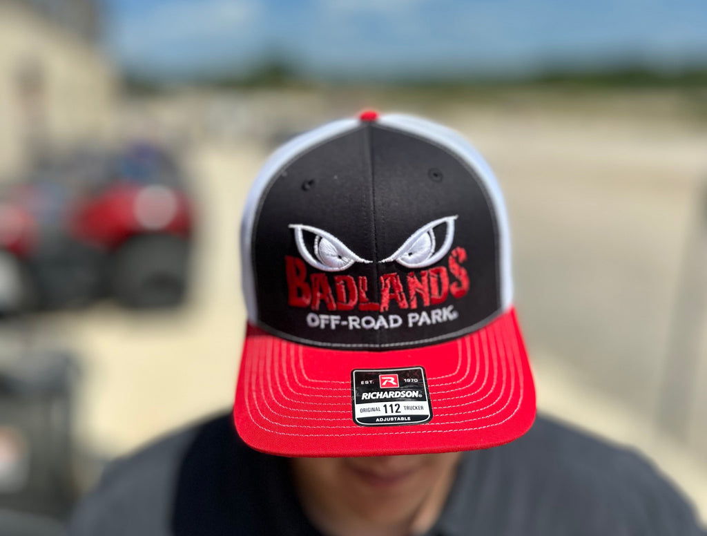 Badlands Richardson Black/White/Red Trucker Hat