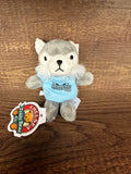 Badlands Stuffed Wolf Keychain
