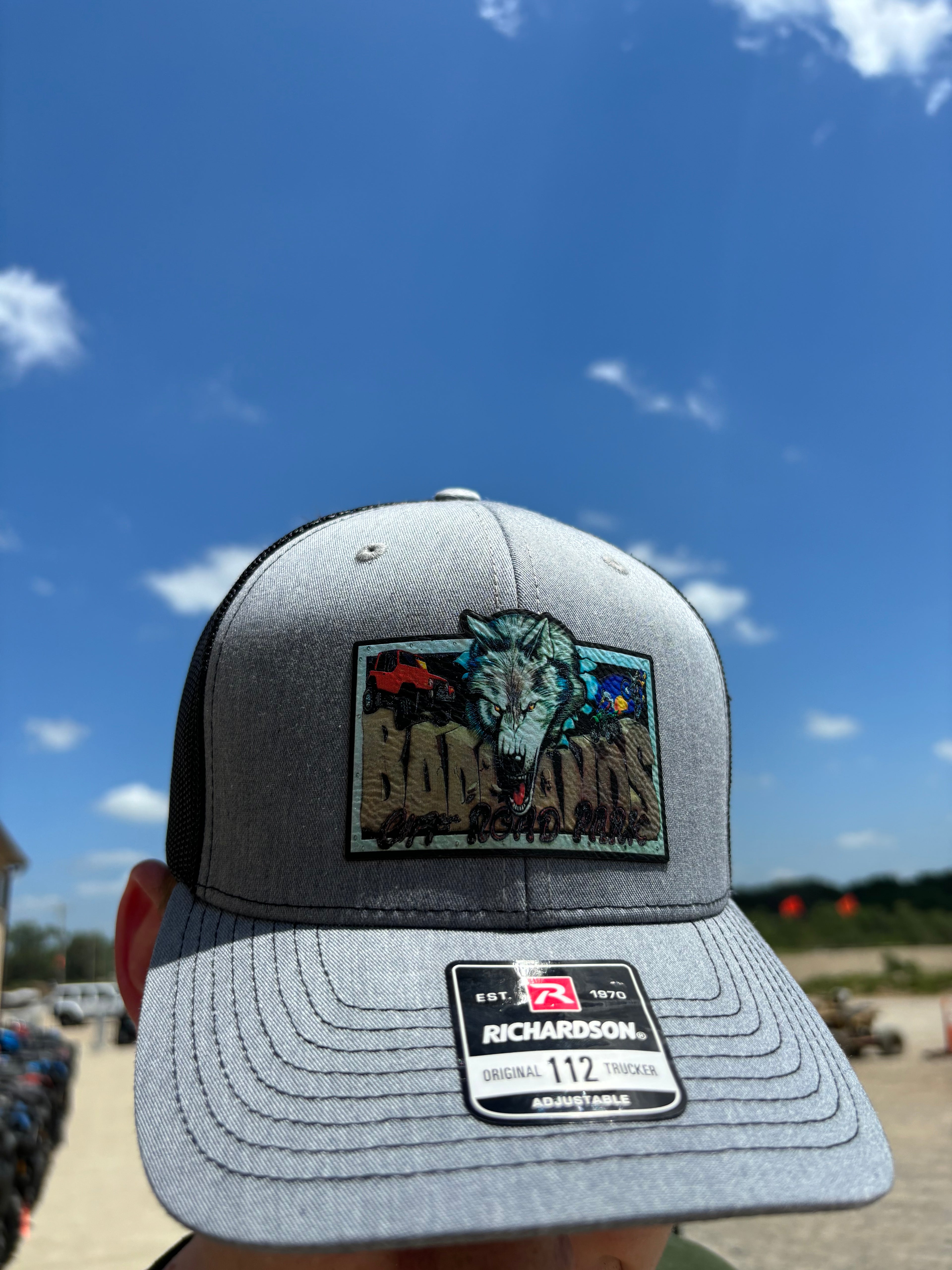 Badlands Wolf Patch Curved Bill Richardson Hat