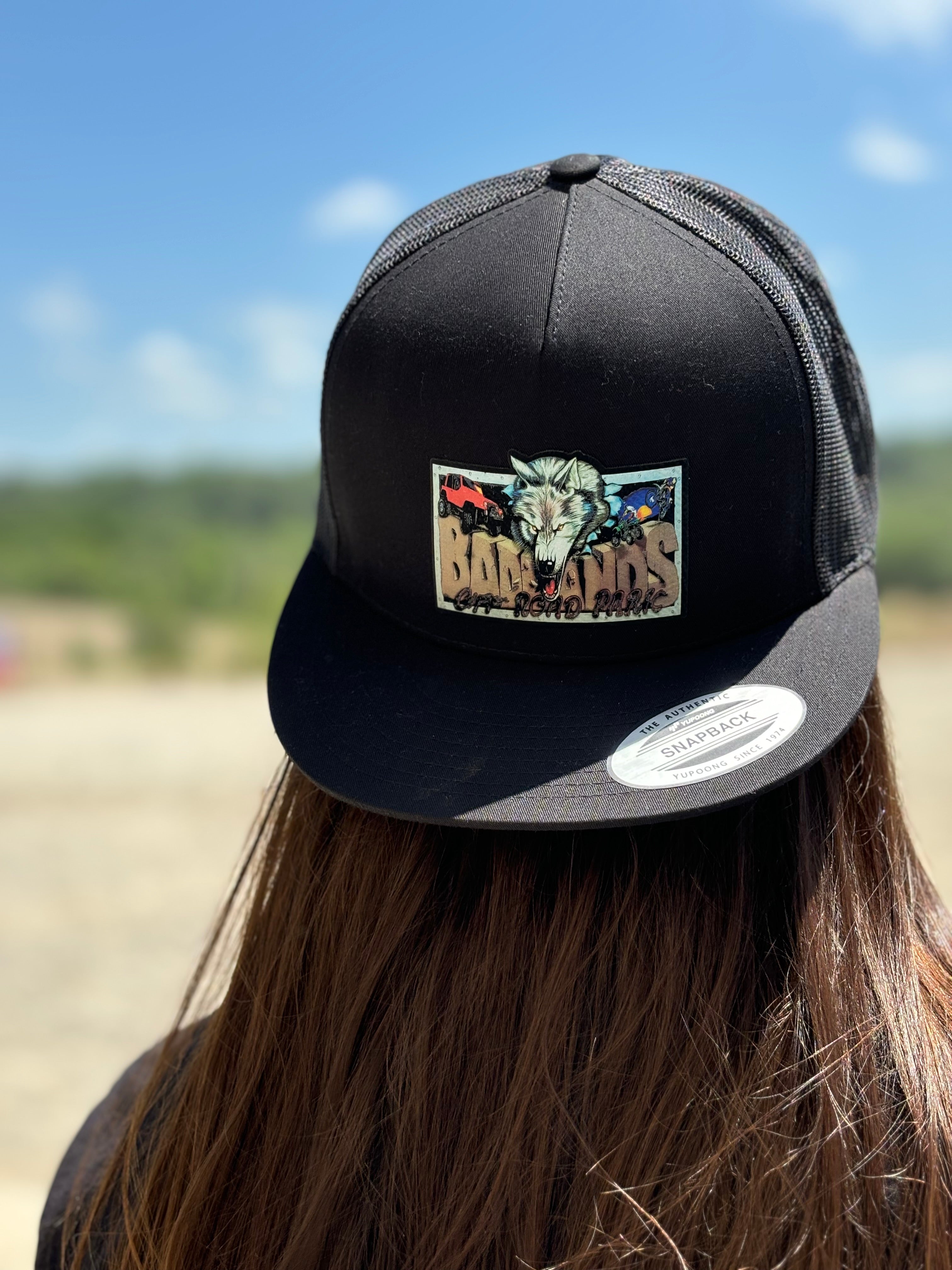 Badlands Wolf Patch Flatbill Hat