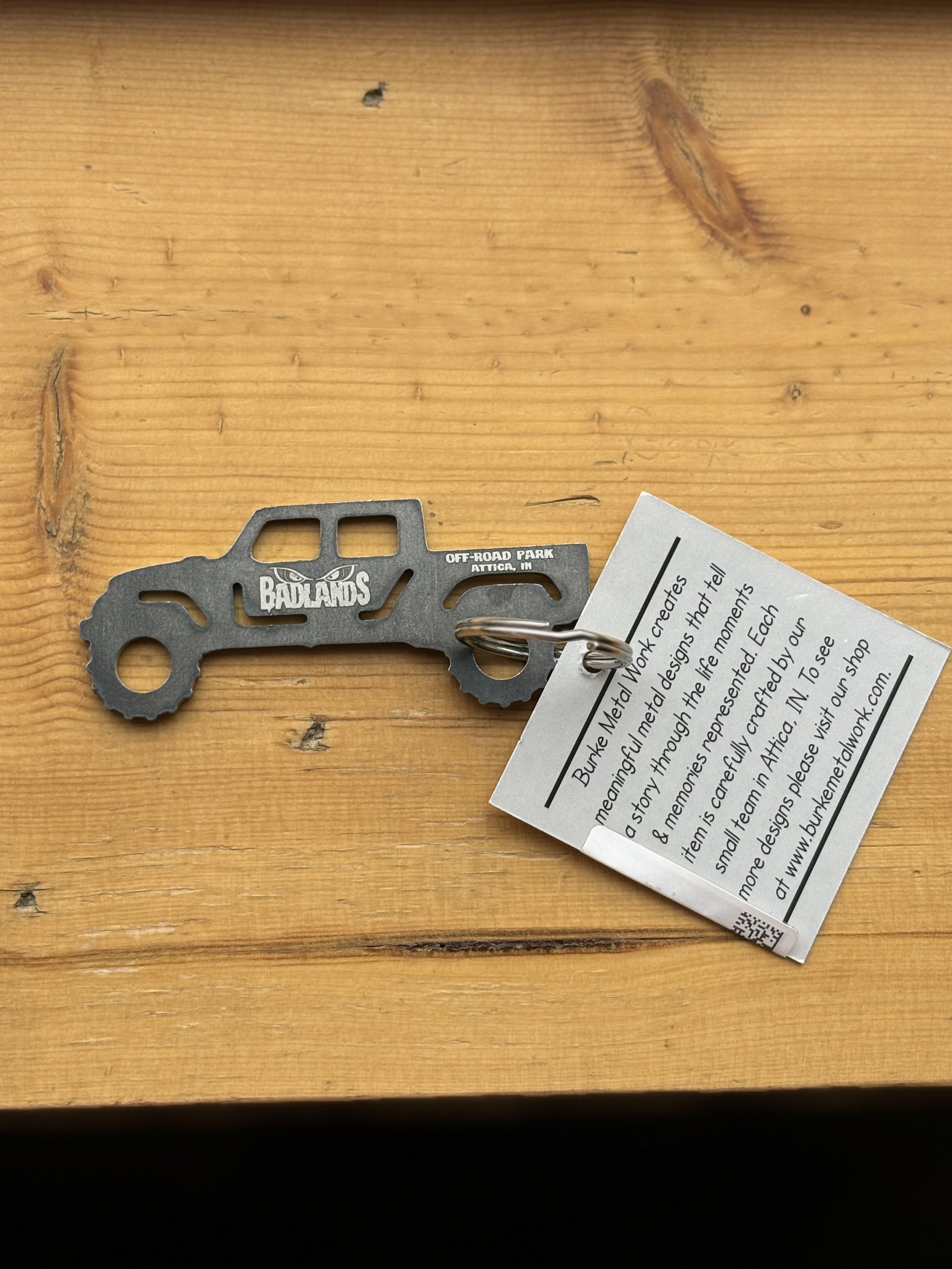 Badlands Metal Keychains