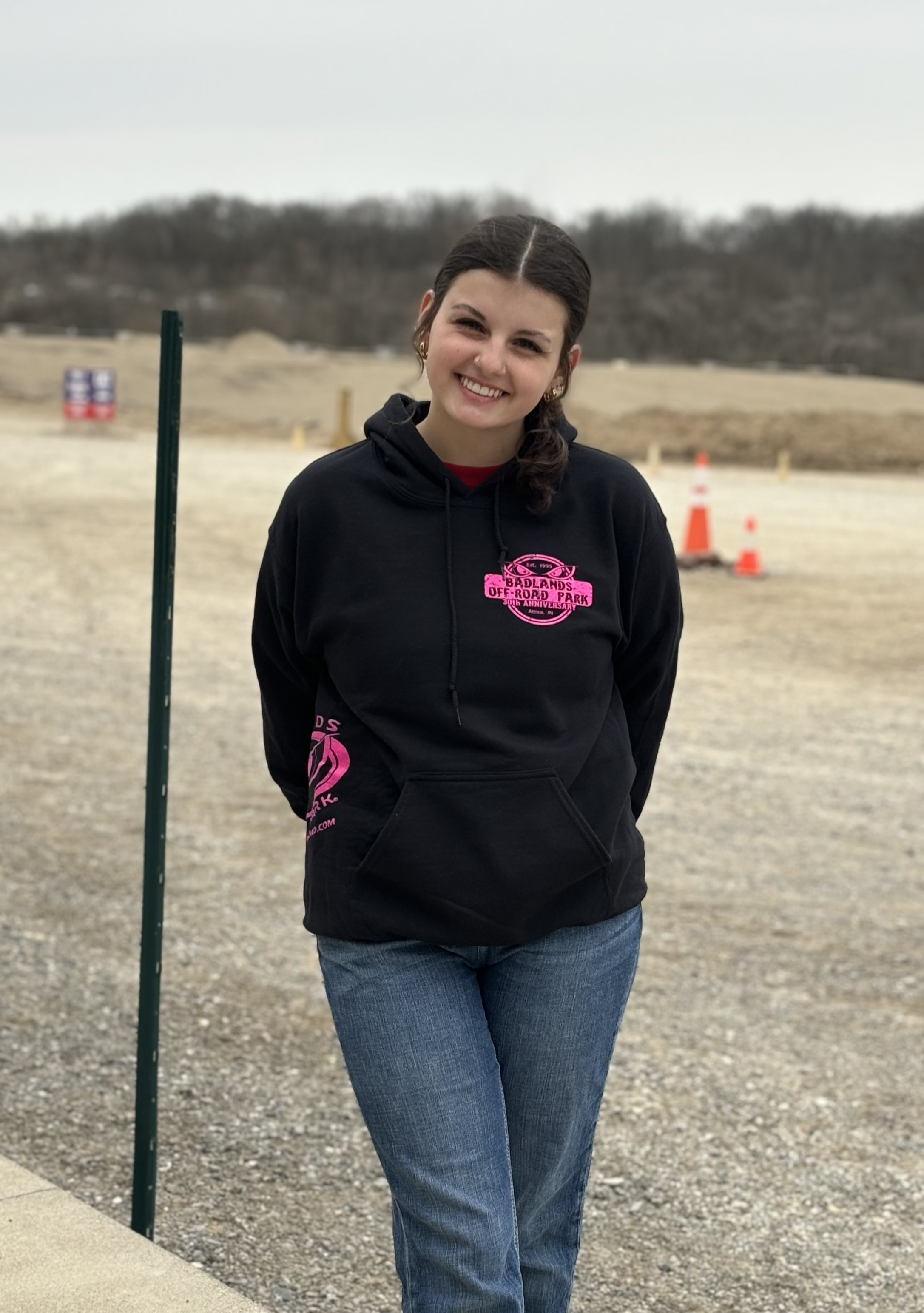 Badlands 30th Anniversary Black/Pink Hip Hoodie