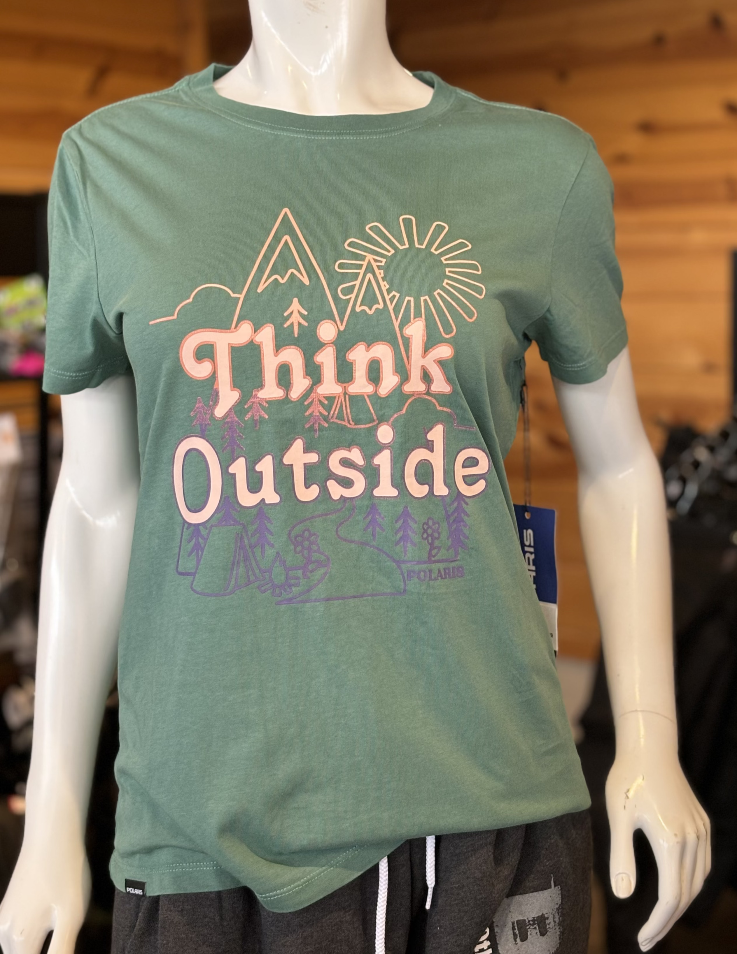 Polaris Think Outside shirt- Teal