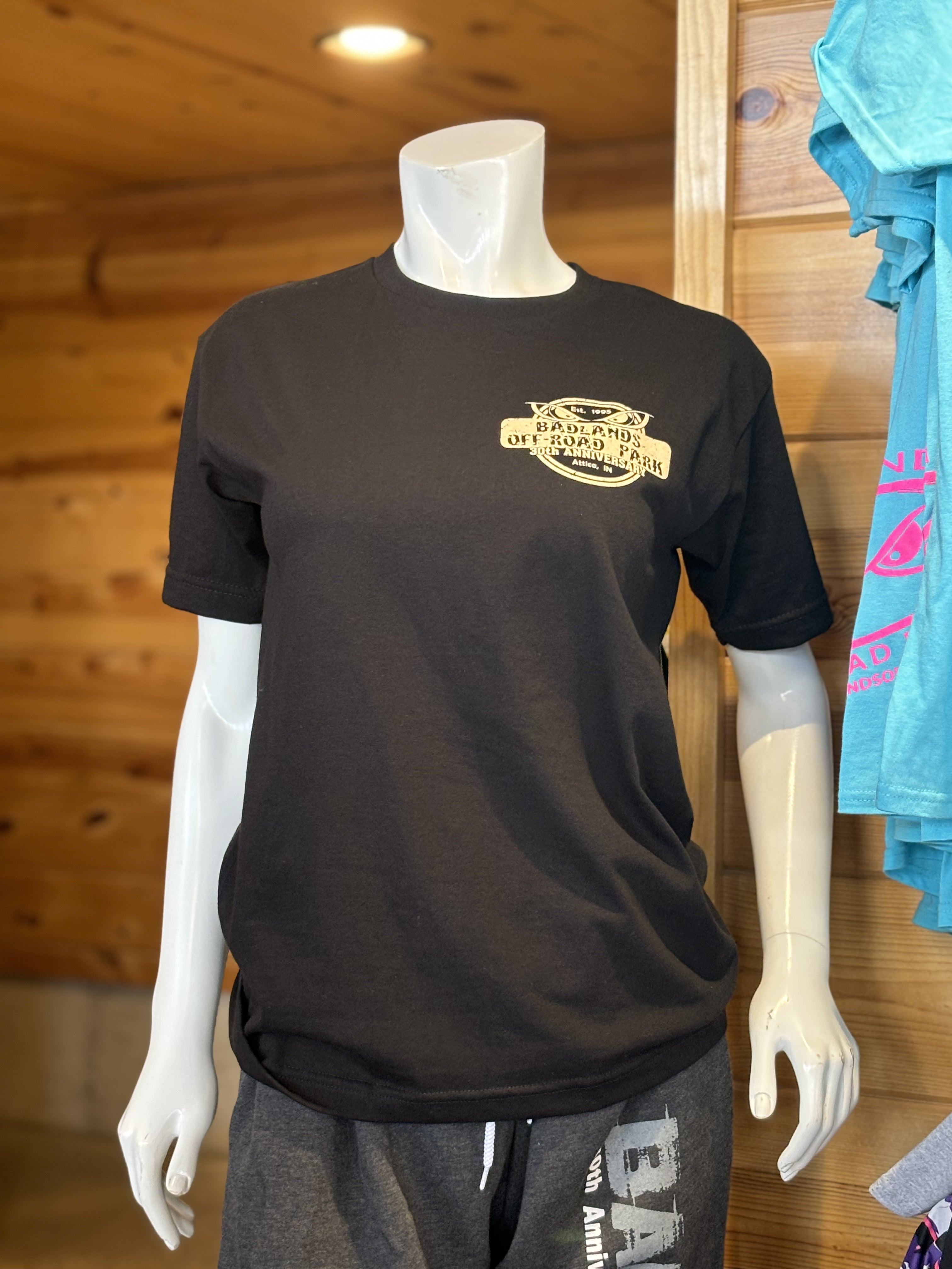 Badlands 30th Map Shirt-Black/Tan