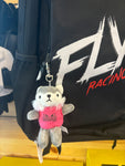 Badlands Stuffed Wolf Keychain