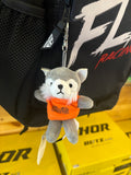 Badlands Stuffed Wolf Keychain