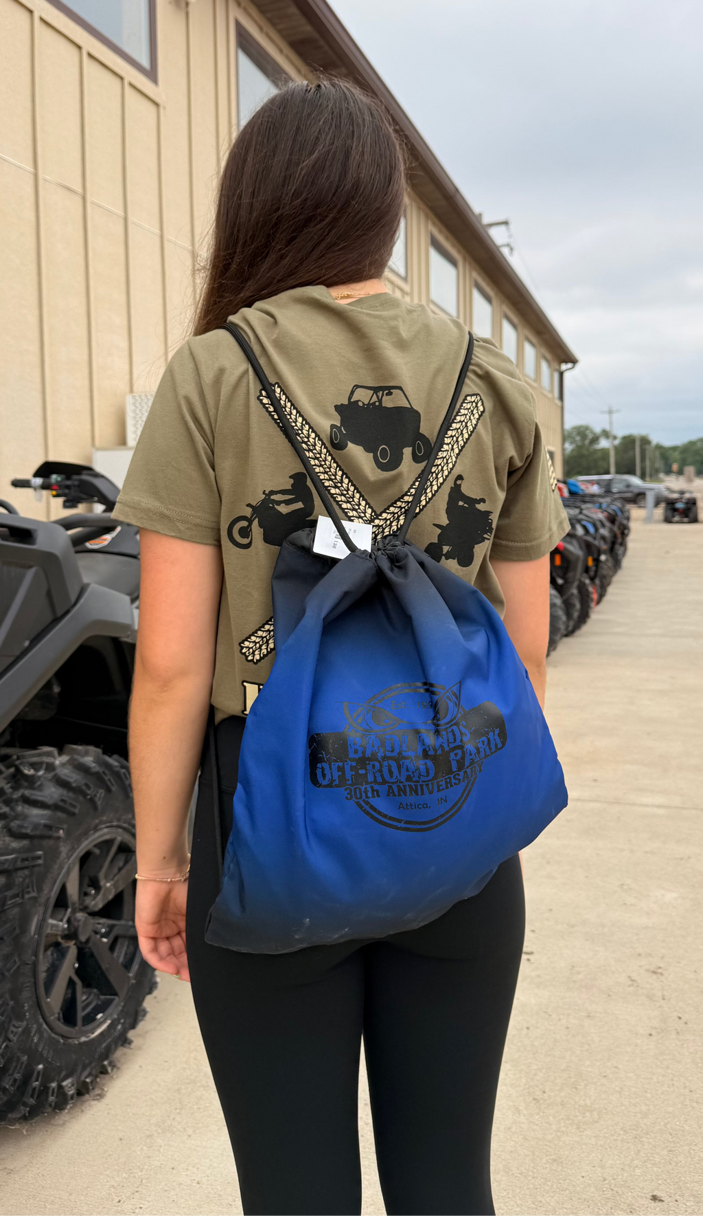 Badlands 30th Anniversary Cinch Bag-Blue