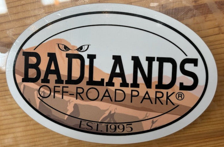 Badlands Oval Dunes Sticker