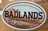 Badlands Oval Dunes Sticker