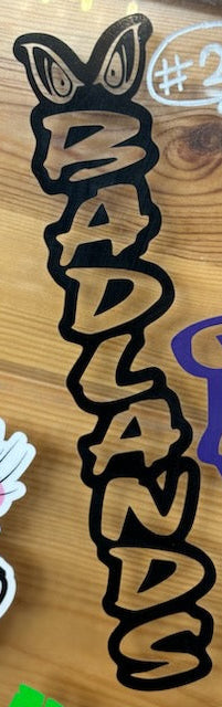 Badlands Vertical Decal