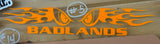 Badlands Flaming Eyes Decal
