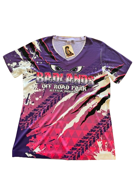 Badlands Youth Pink All-Over Splatter T-Shirt