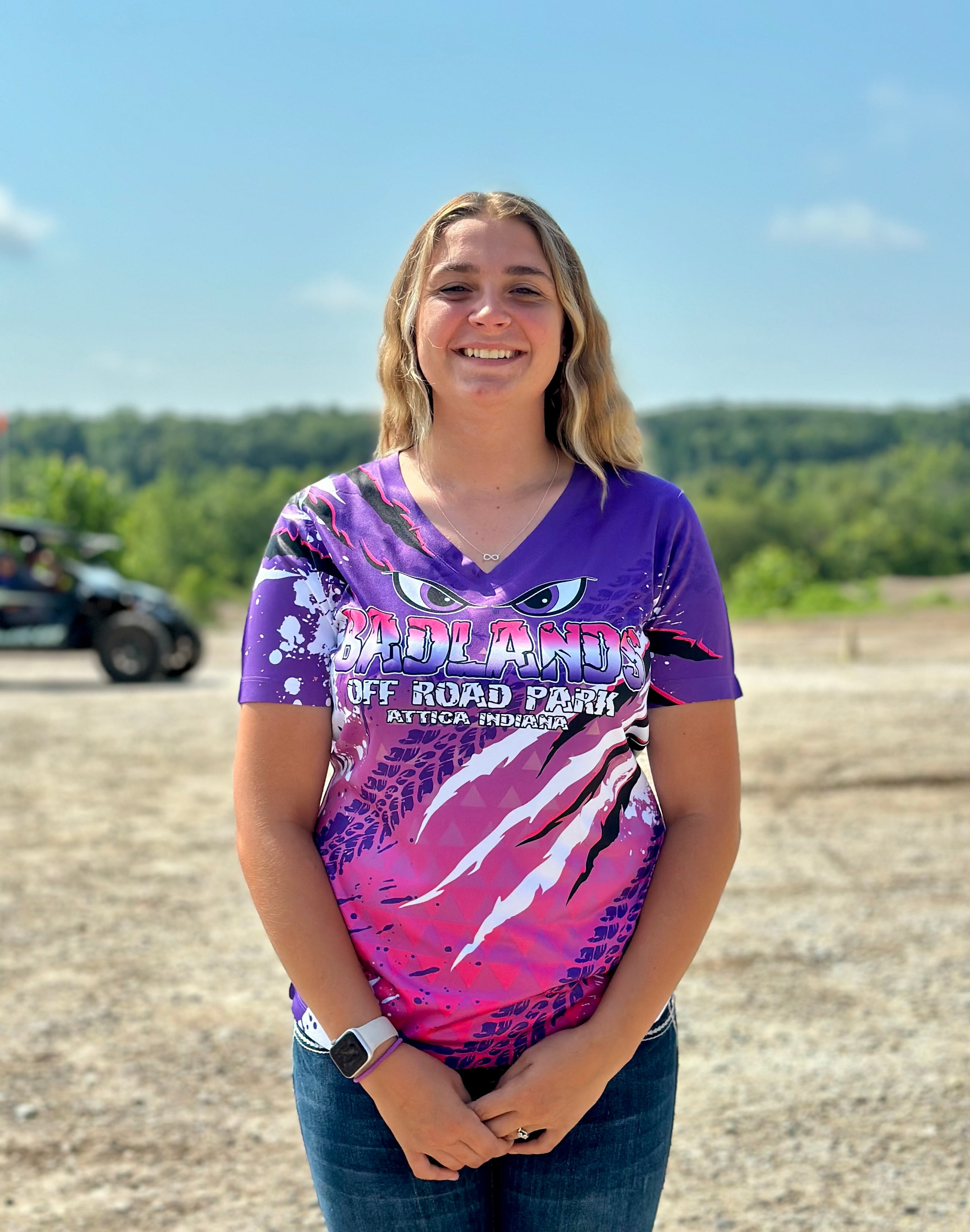 Badlands Women's Pink All-Over Splatter T-Shirt