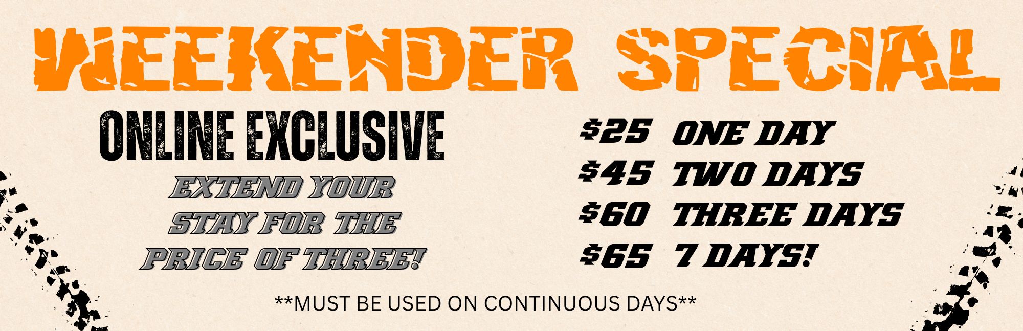 Badlands Weekender Special Pass