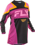 Fly Racing Women's F-16 Jersey Mauve with Black and Yellow