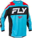 Fly Racing F-16 Jersey Cyan with Black and White