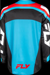 Fly Racing F-16 Jersey Cyan with Black and White