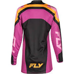 Fly Racing Women's F-16 Jersey Mauve with Black and Yellow
