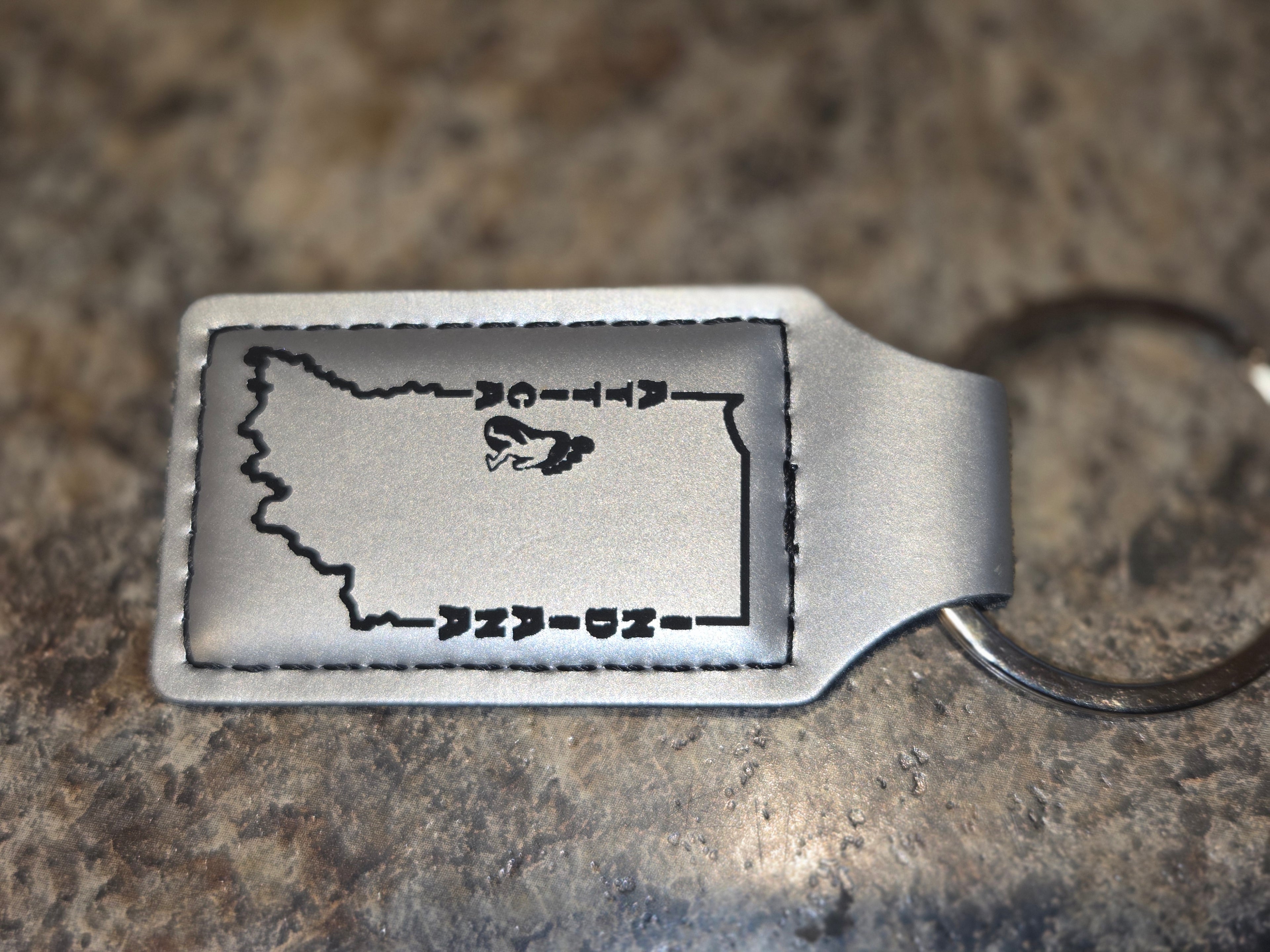 Badlands Leather Indiana Keychain