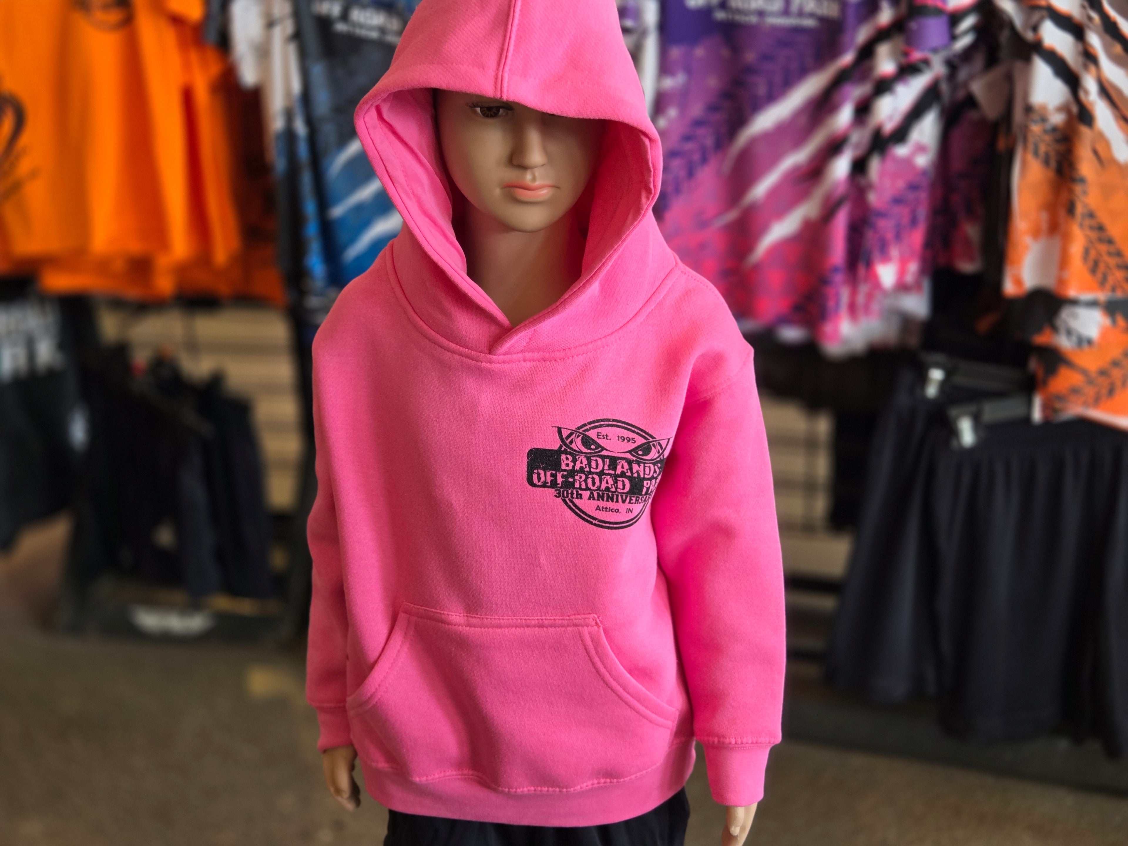 Youth Badlands 30th Anniversary Hip Pink Hoodie