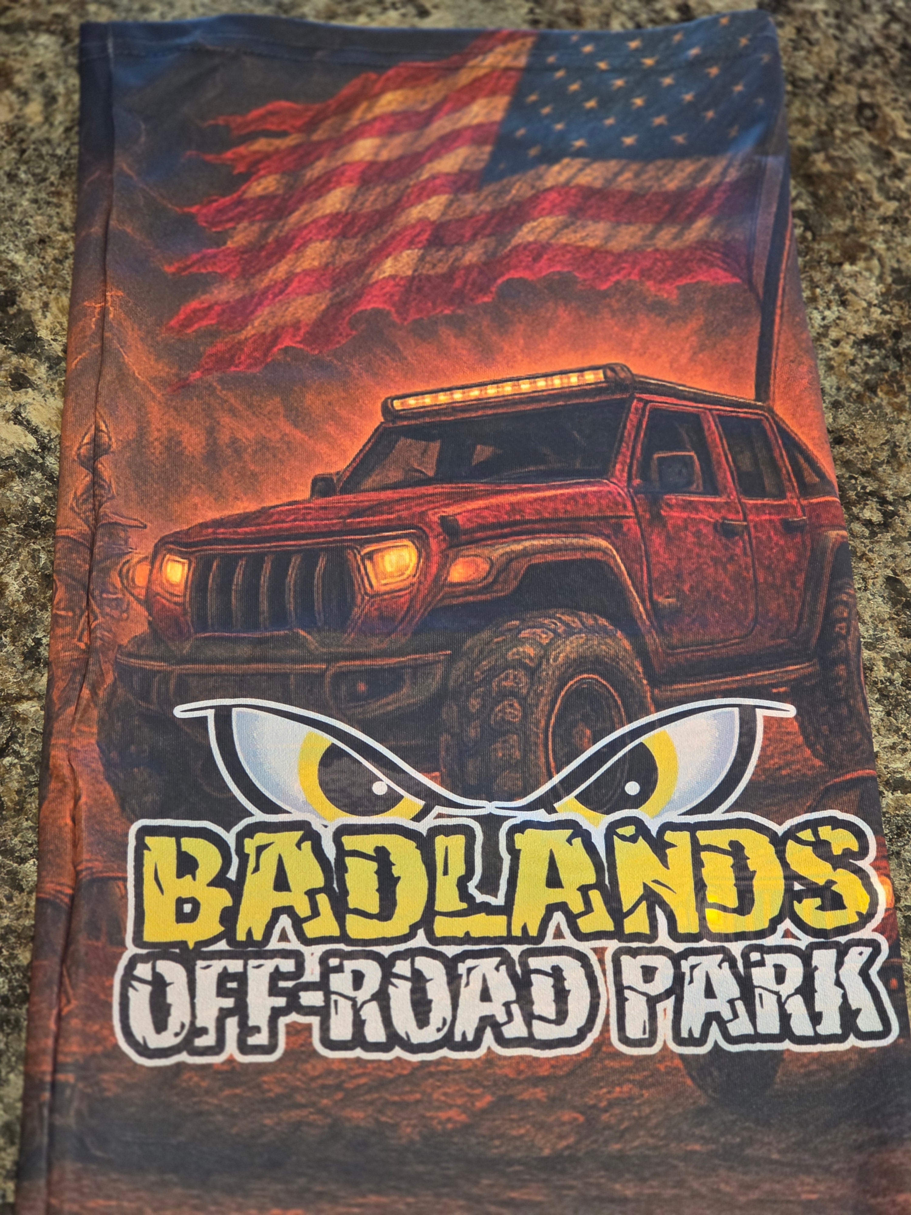Badlands Patriotic Jeep Face Mask