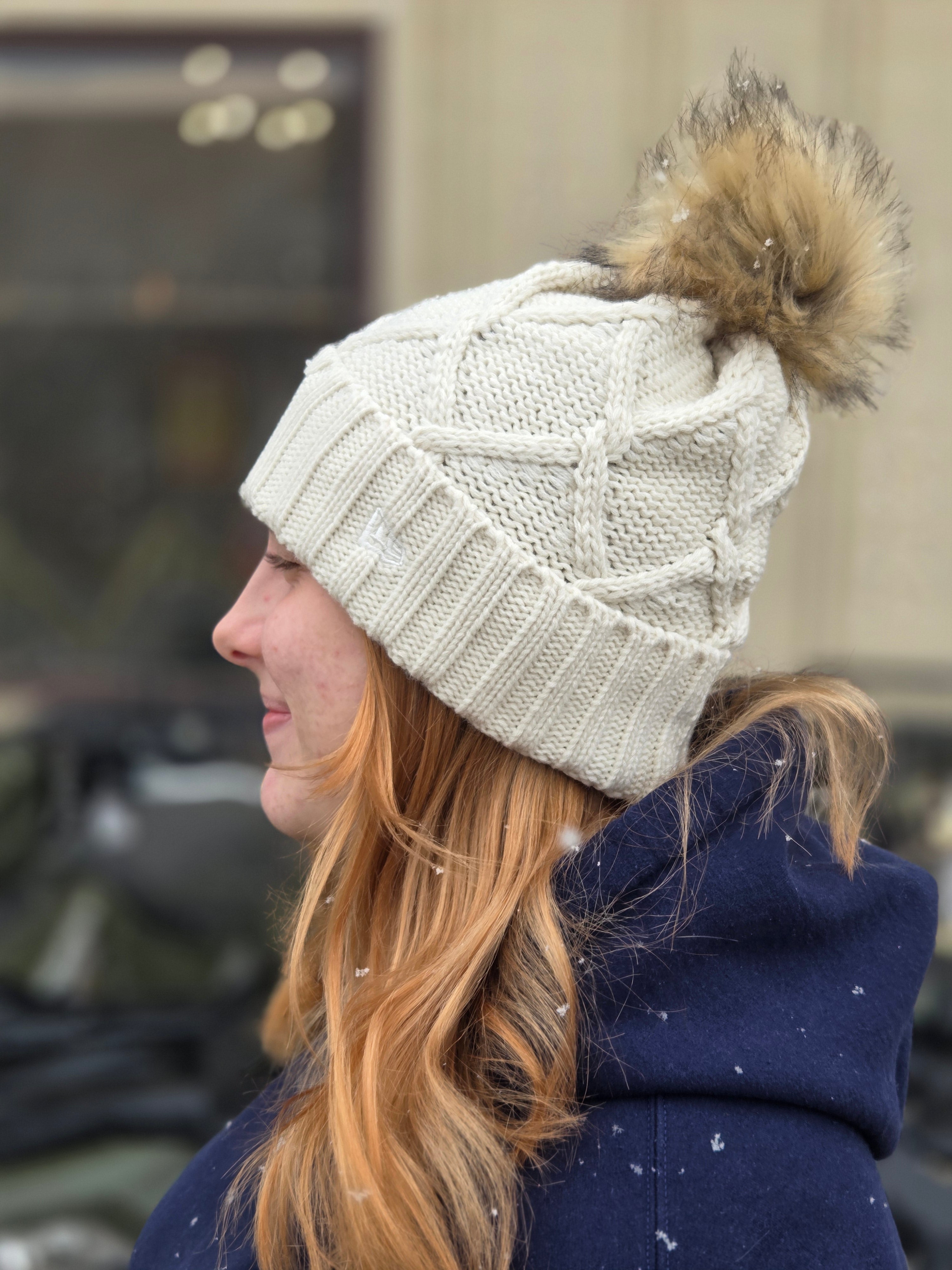 Badlands PomPom Patch Beanie