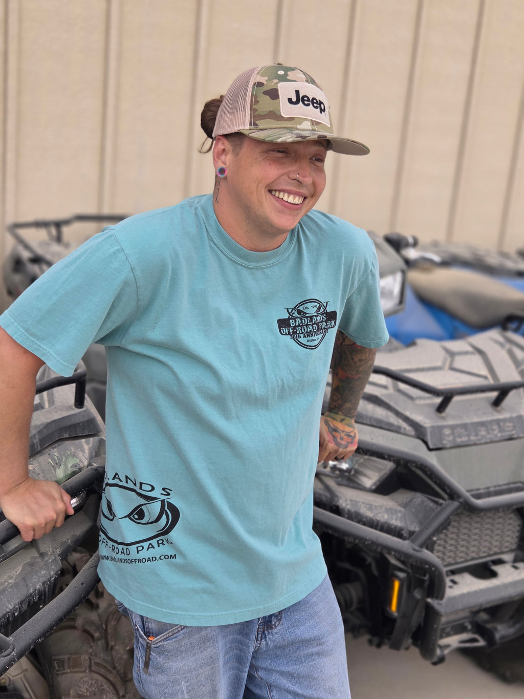 Badlands Hip Teal Black T-Shirt 30TH Anniversary