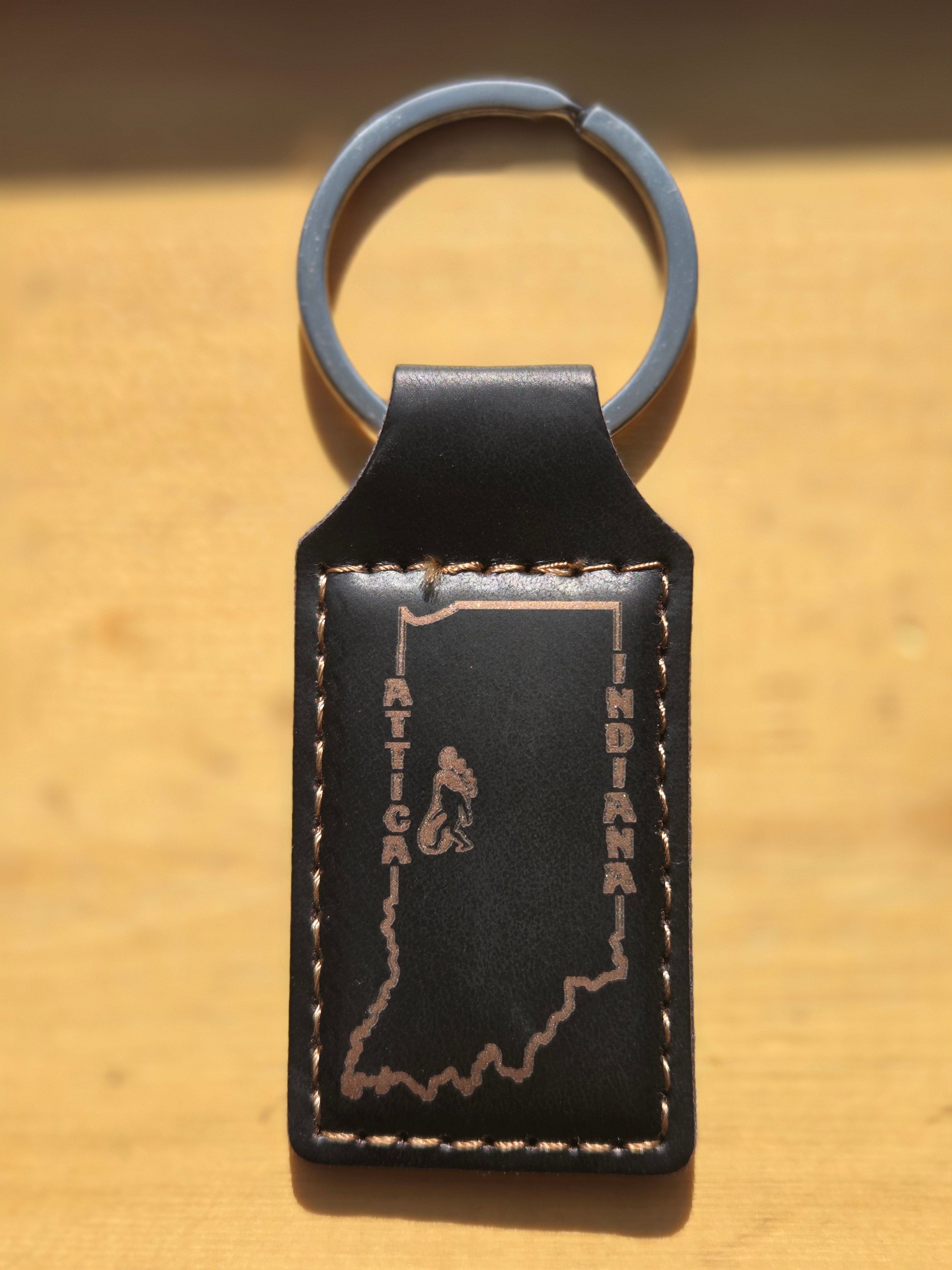 Badlands Leather Indiana Keychain