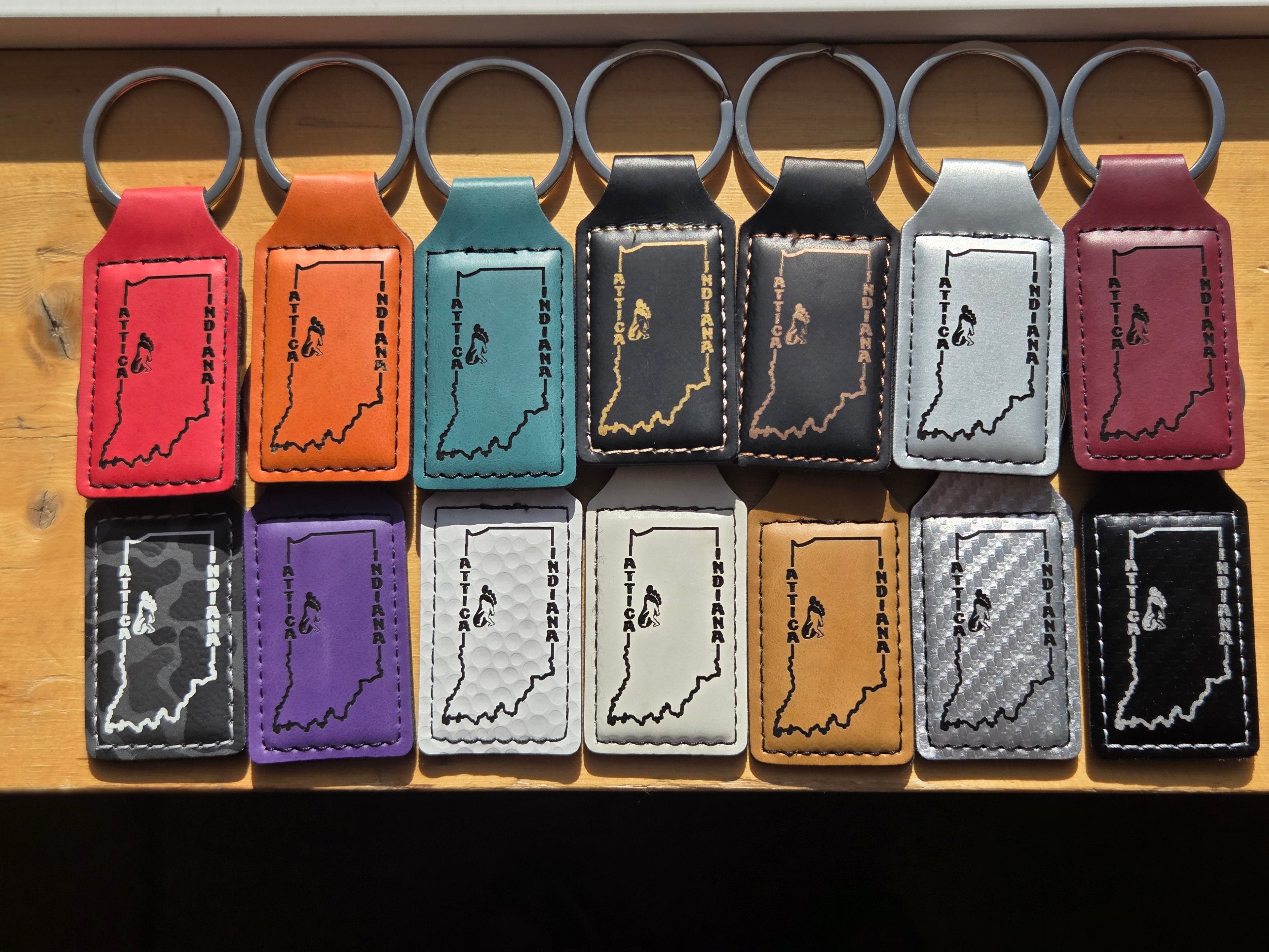 Badlands Leather Indiana Keychain