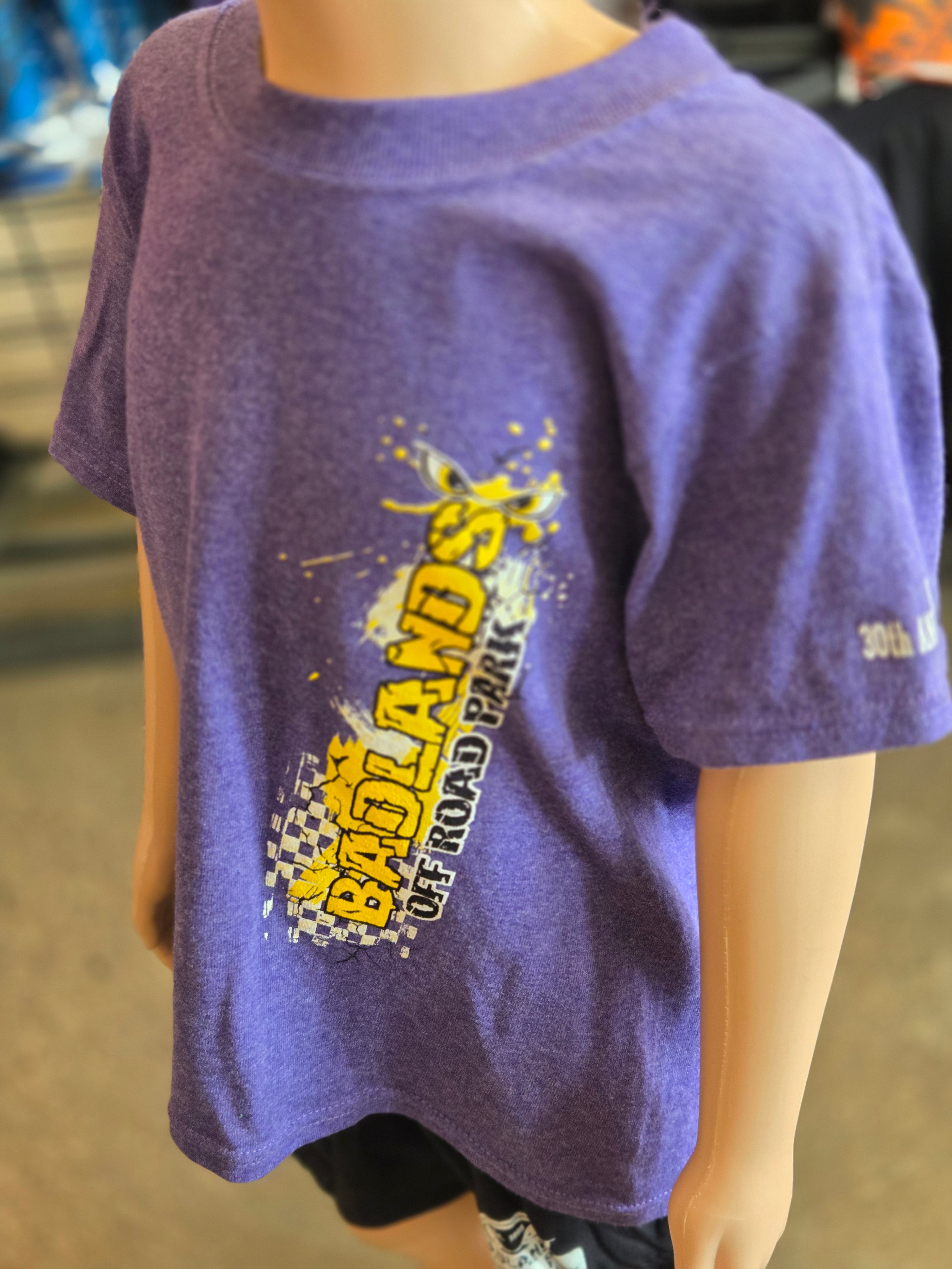 Badlands Purple Machine Sunset Youth T-Shirt 30th Anniversary Edition