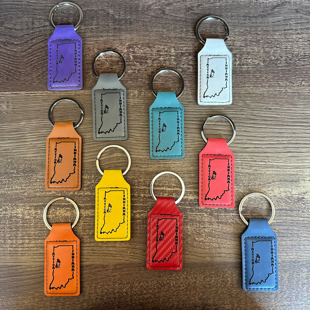 Badlands Leather Indiana Keychain
