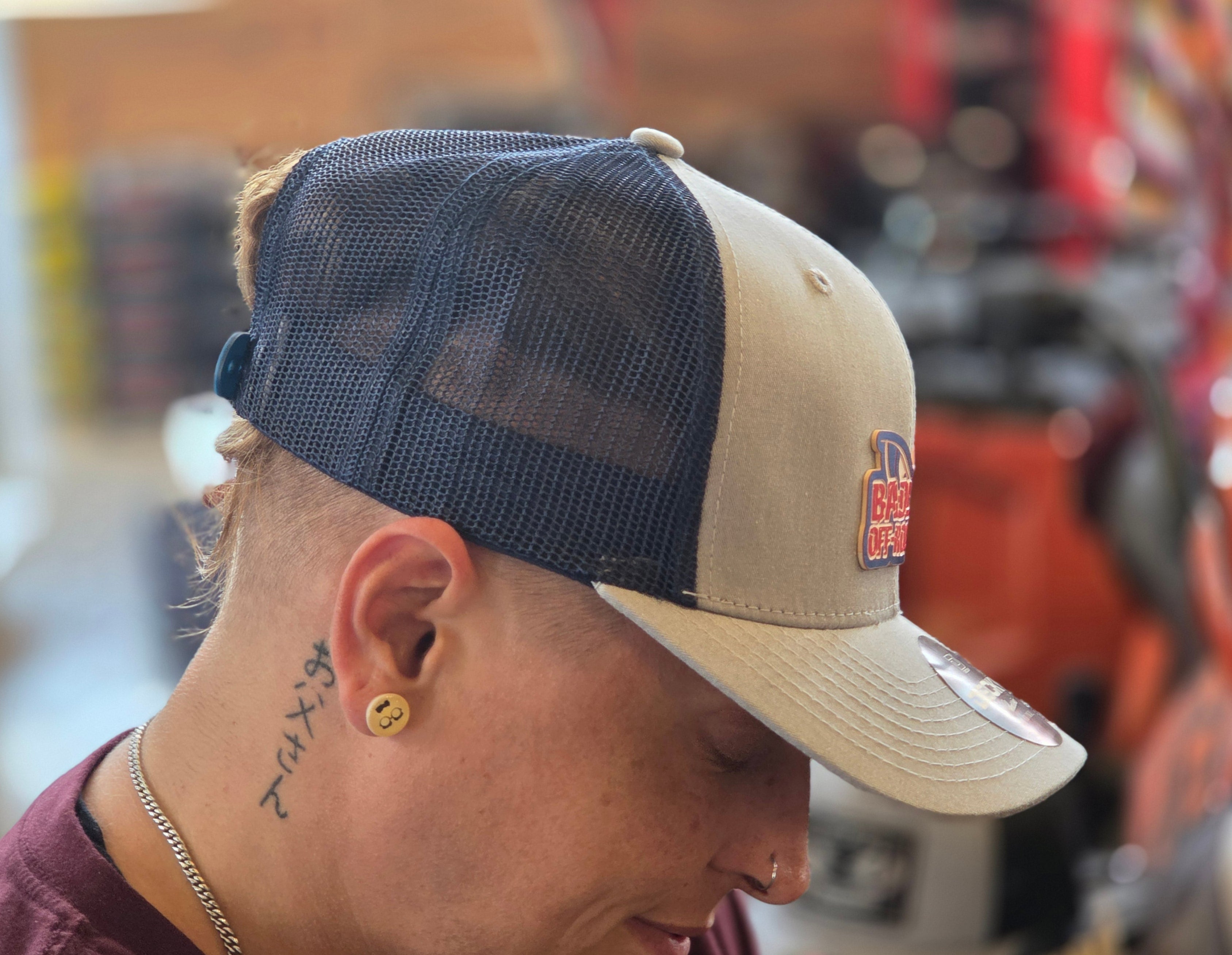 Badlands Red White and Blue Acrylic Patch Hat