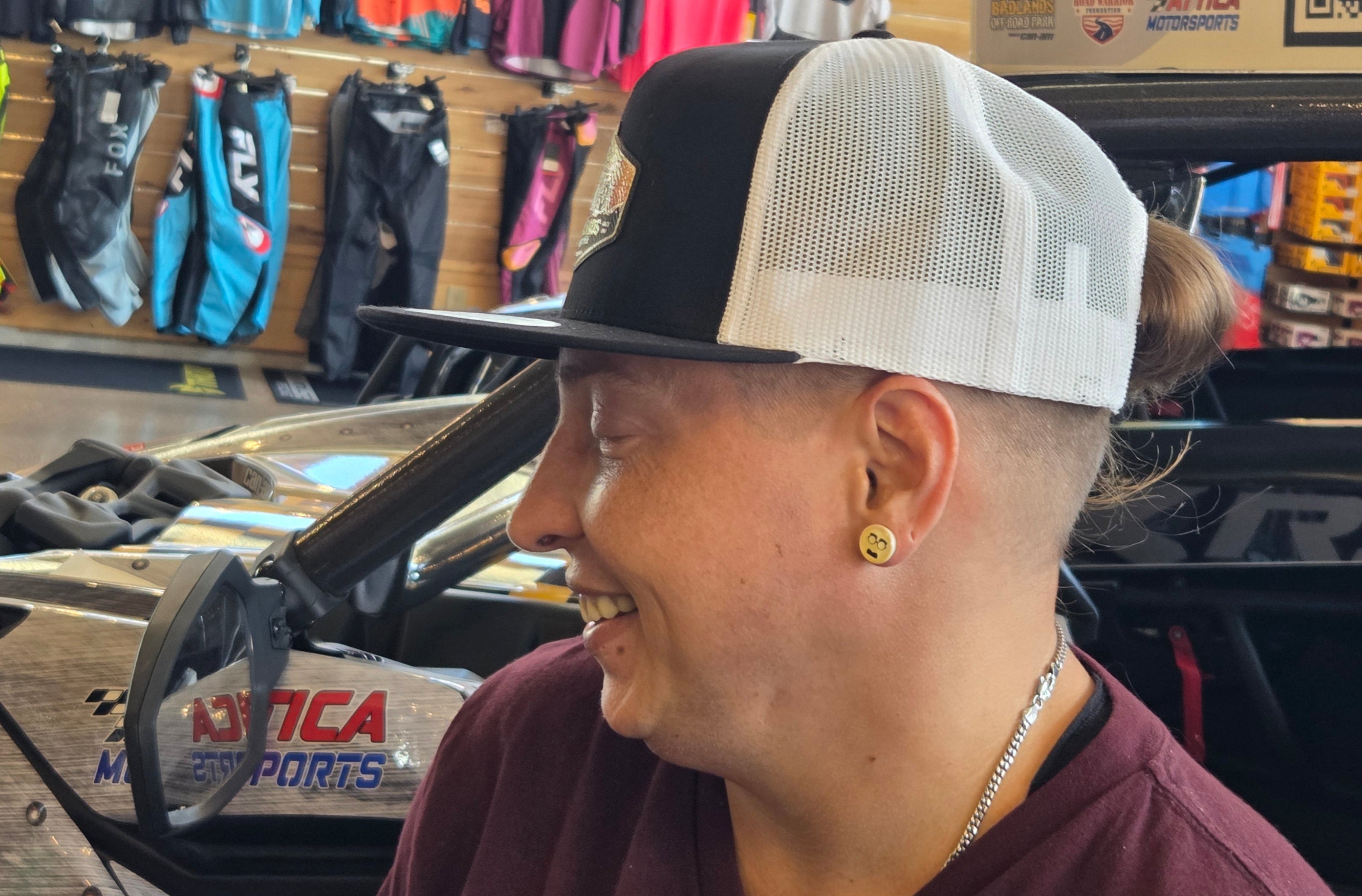 Badlands Black ATV Patch Flatbill Hat
