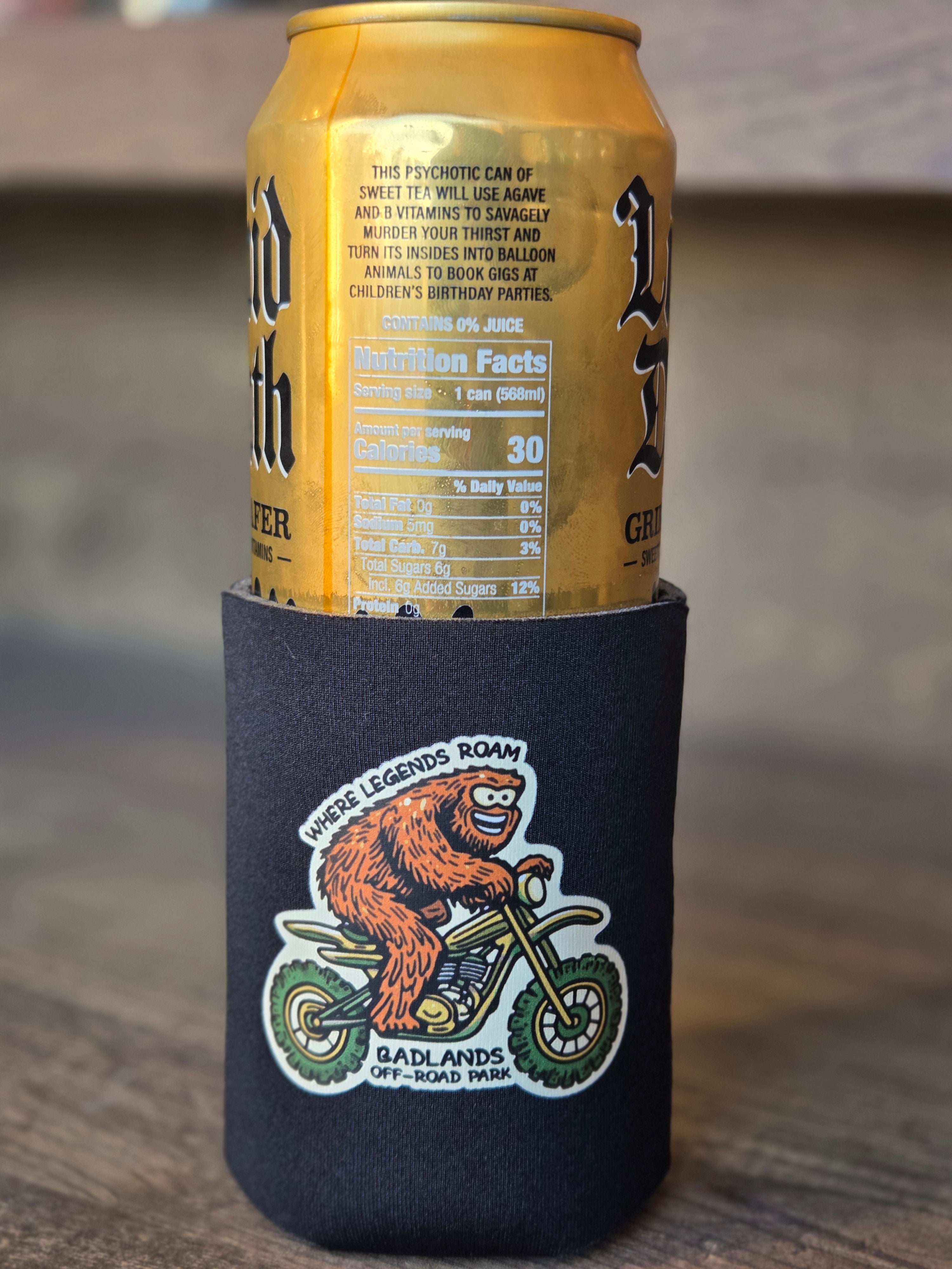 Badlands Sasquatch Bike Koozie
