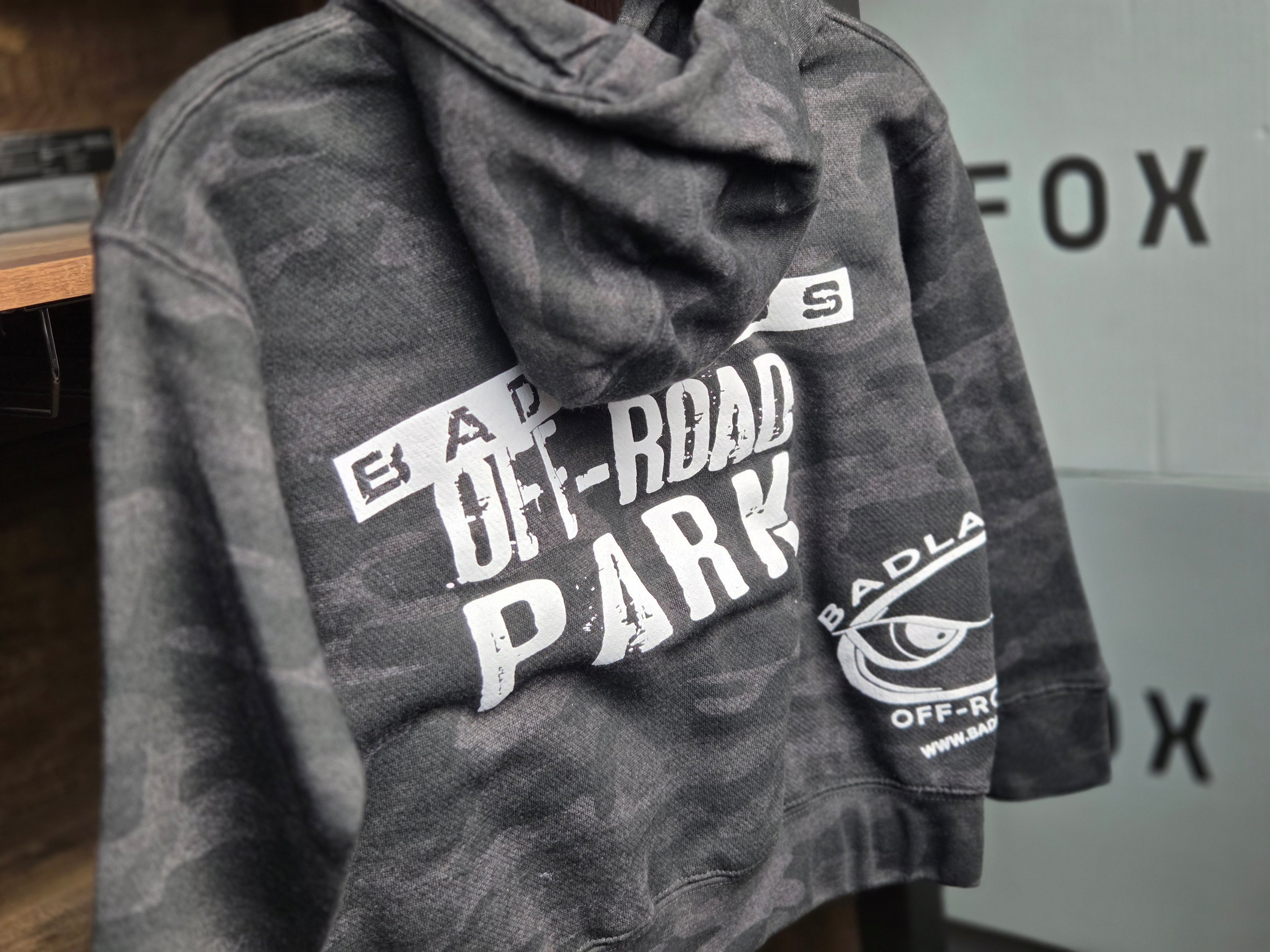 Youth Badlands 30th Anniversary Black Camo Hip Hoodie