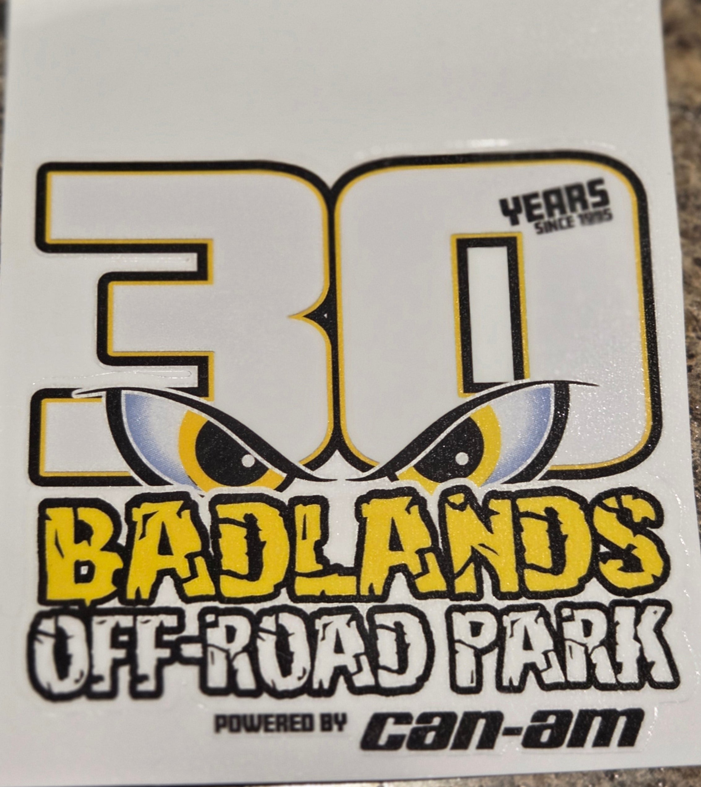 Badlands 30th Anniversary Logo Sticker