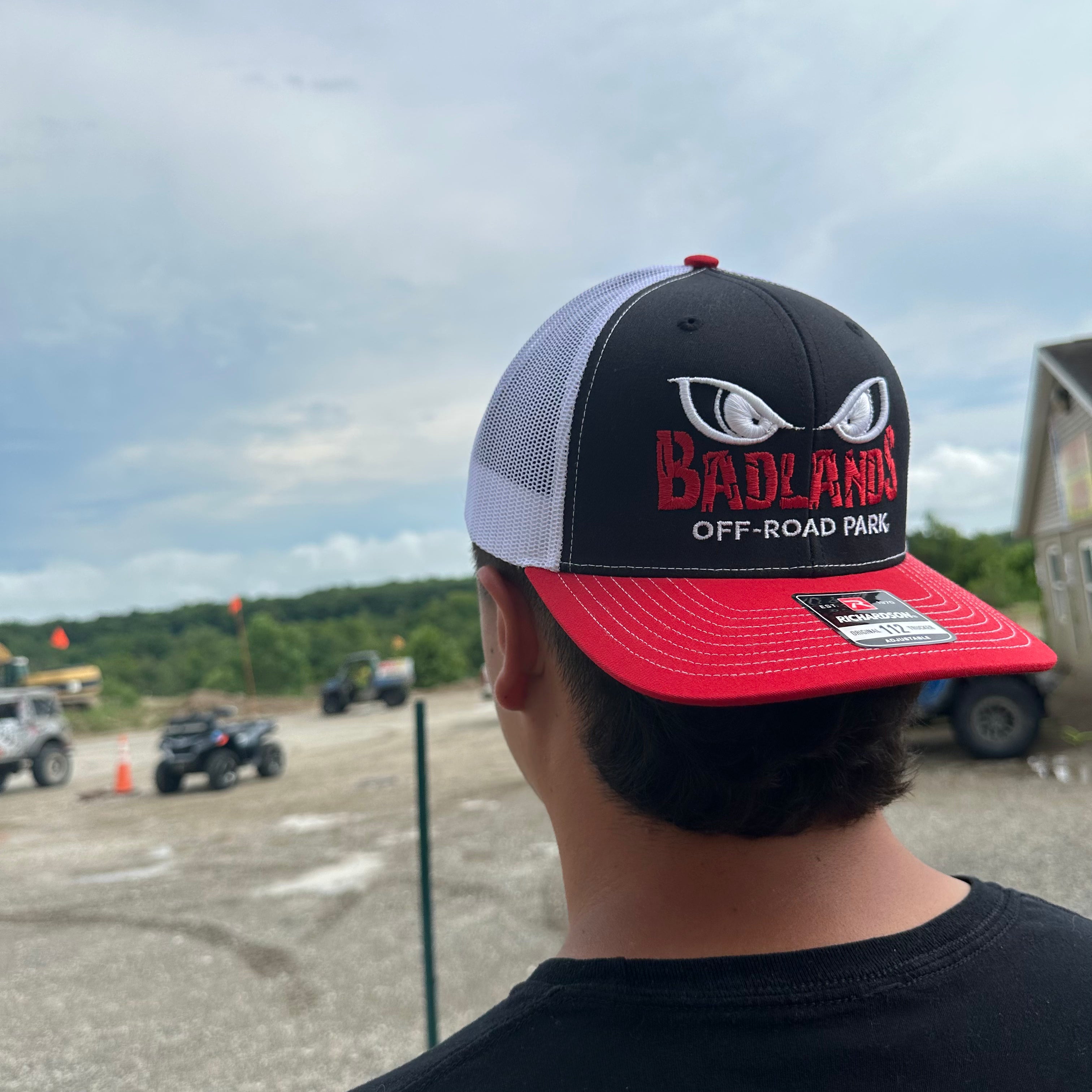 Badlands Richardson Black/White/Red Trucker Hat