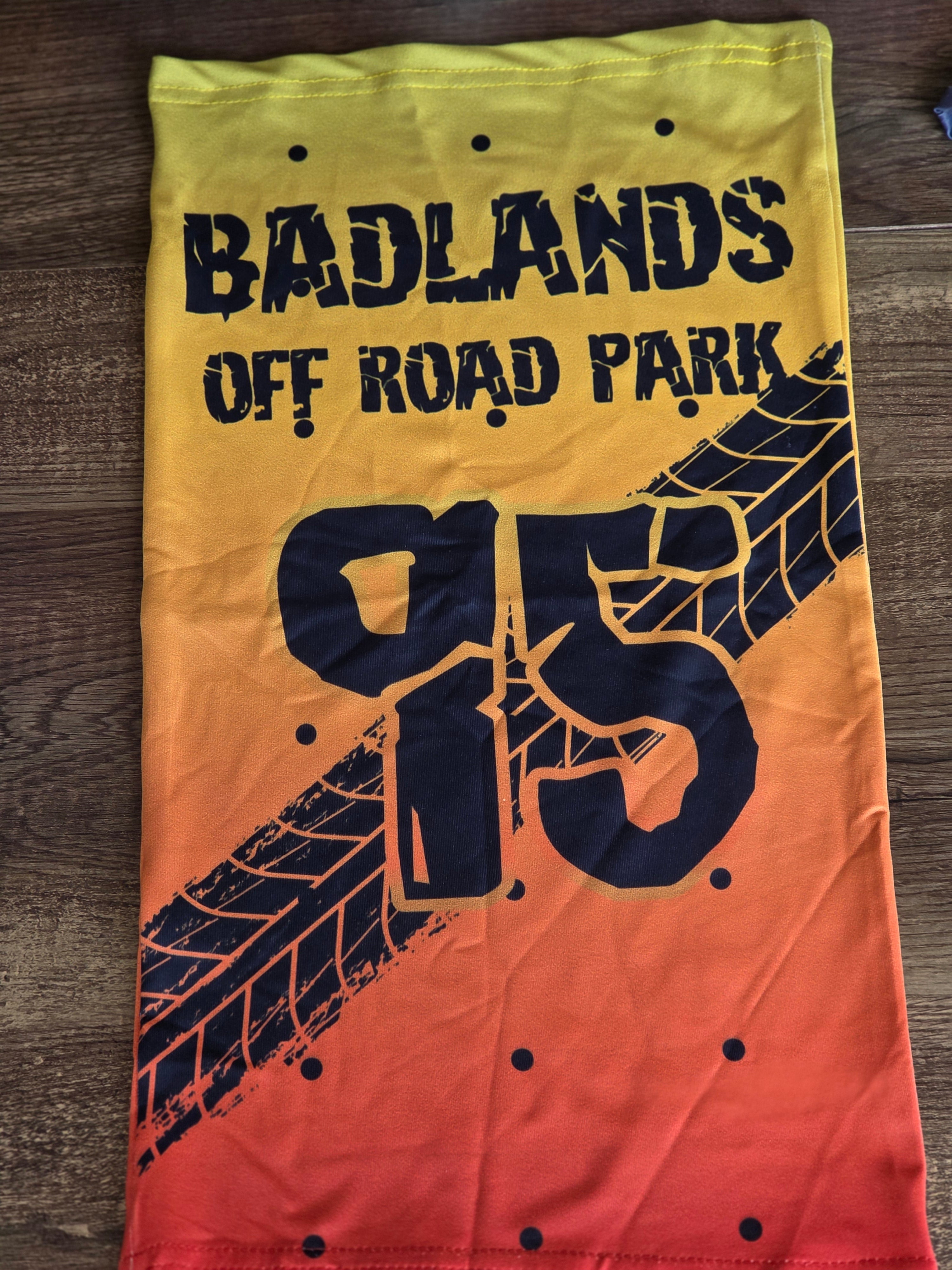 Badlands '95 Tire Mark Face Mask