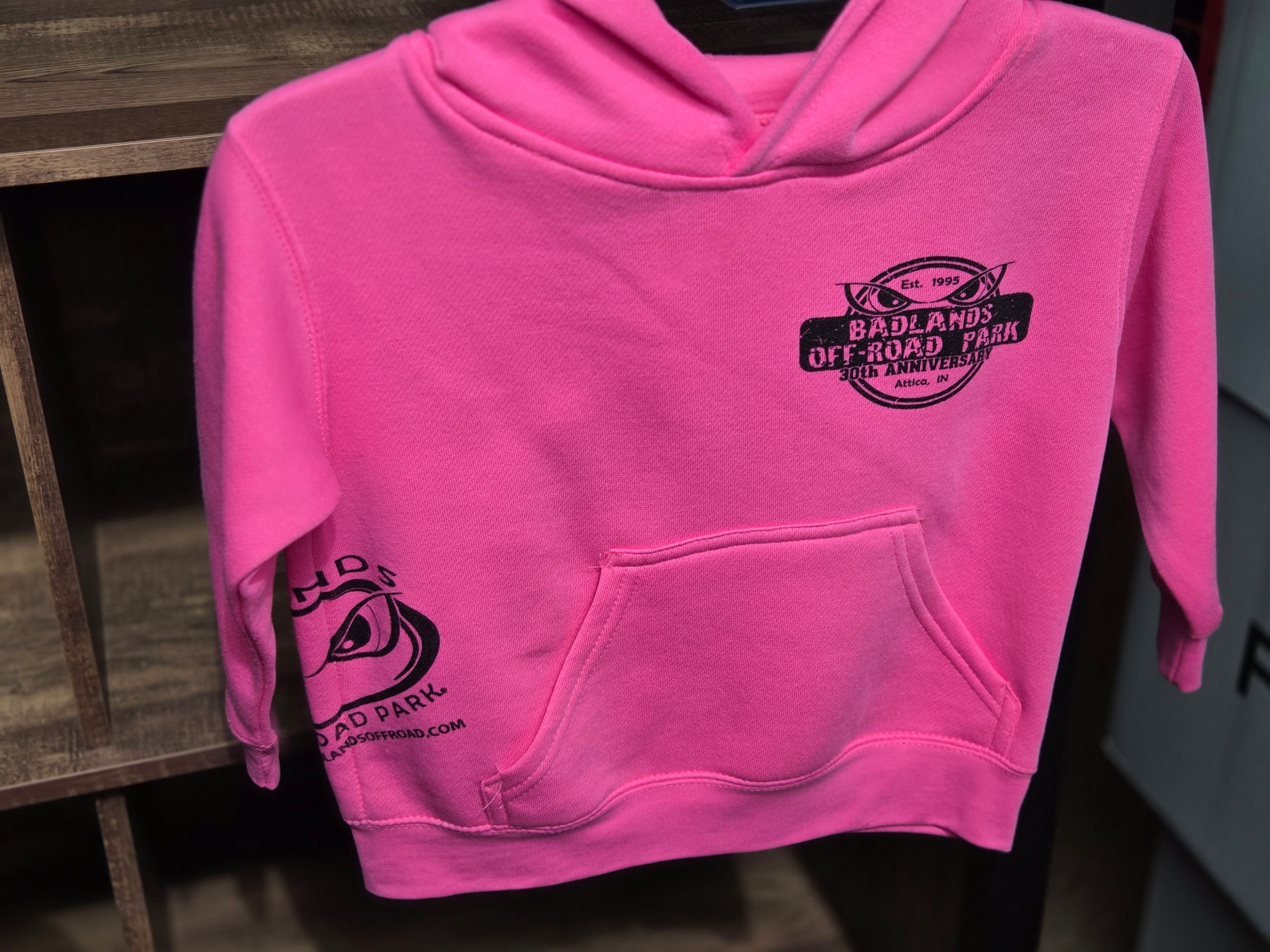 Youth Badlands 30th Anniversary Hip Pink Hoodie