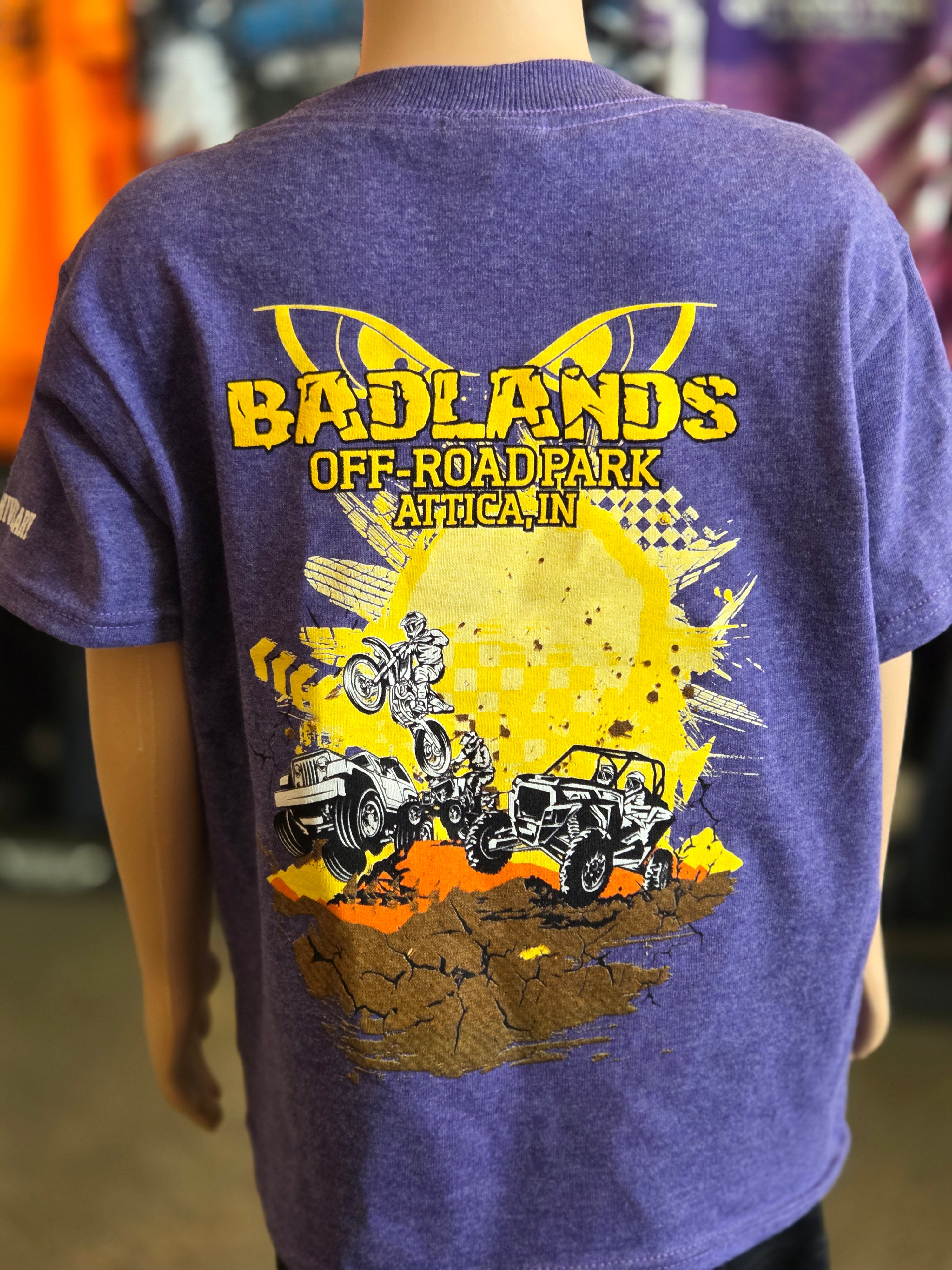 Badlands Purple Machine Sunset Youth T-Shirt 30th Anniversary Edition