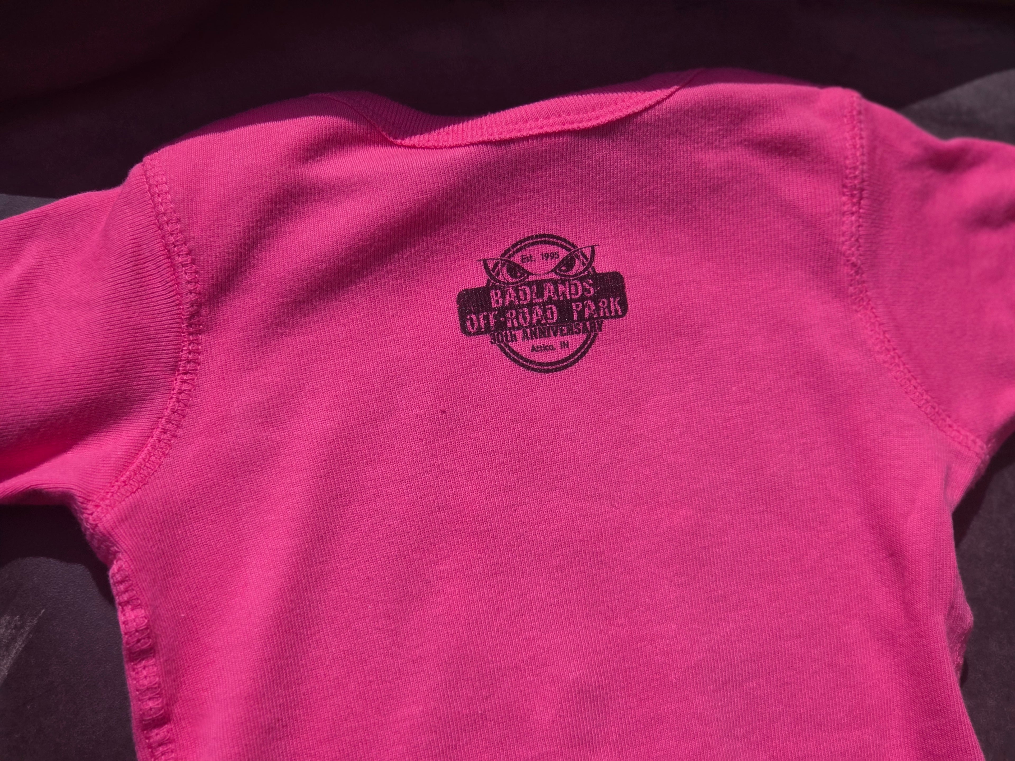 Badlands Critter Crawl Pink Onesie- 30th Anniversary