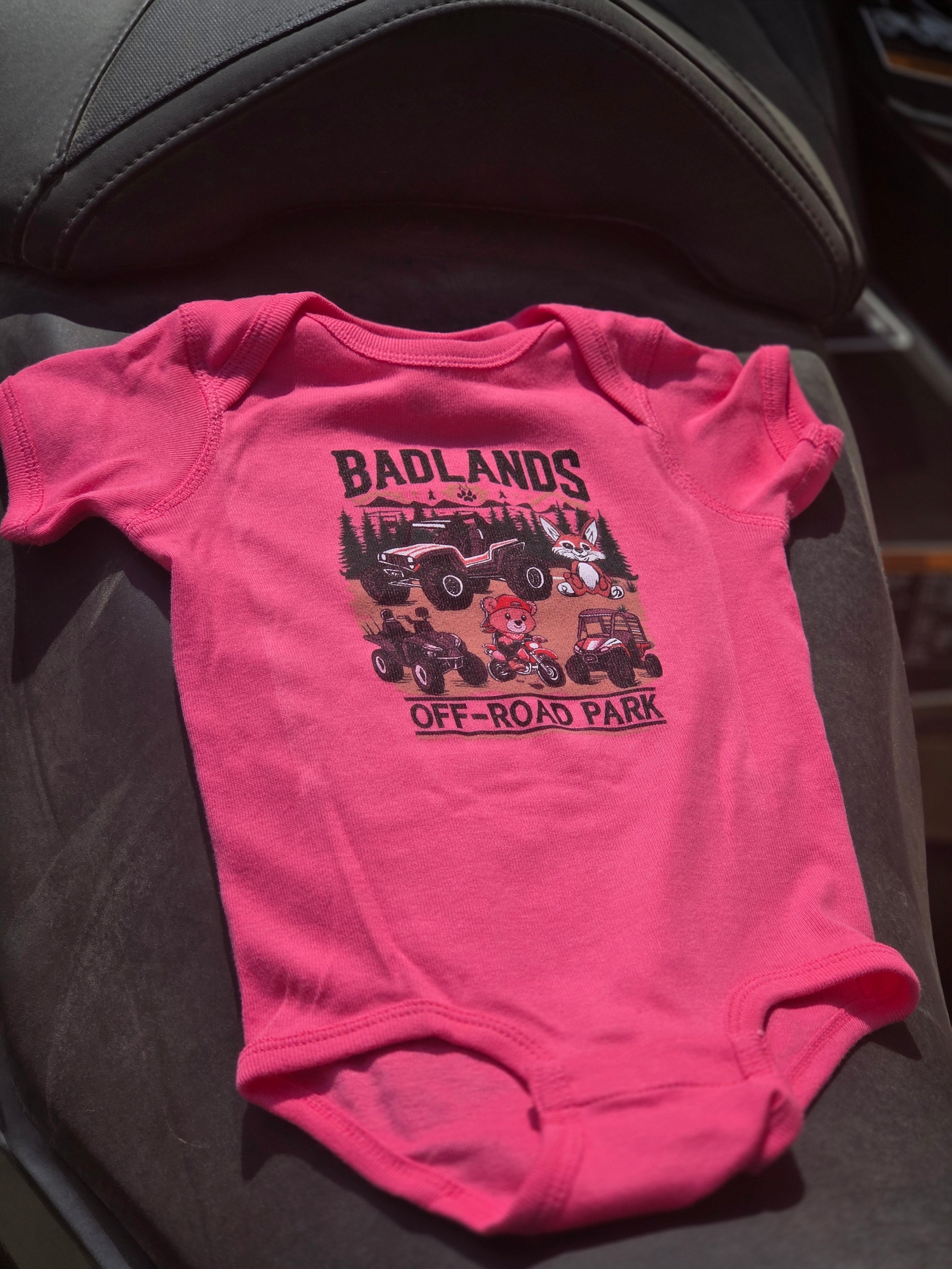Badlands Critter Crawl Pink Onesie- 30th Anniversary