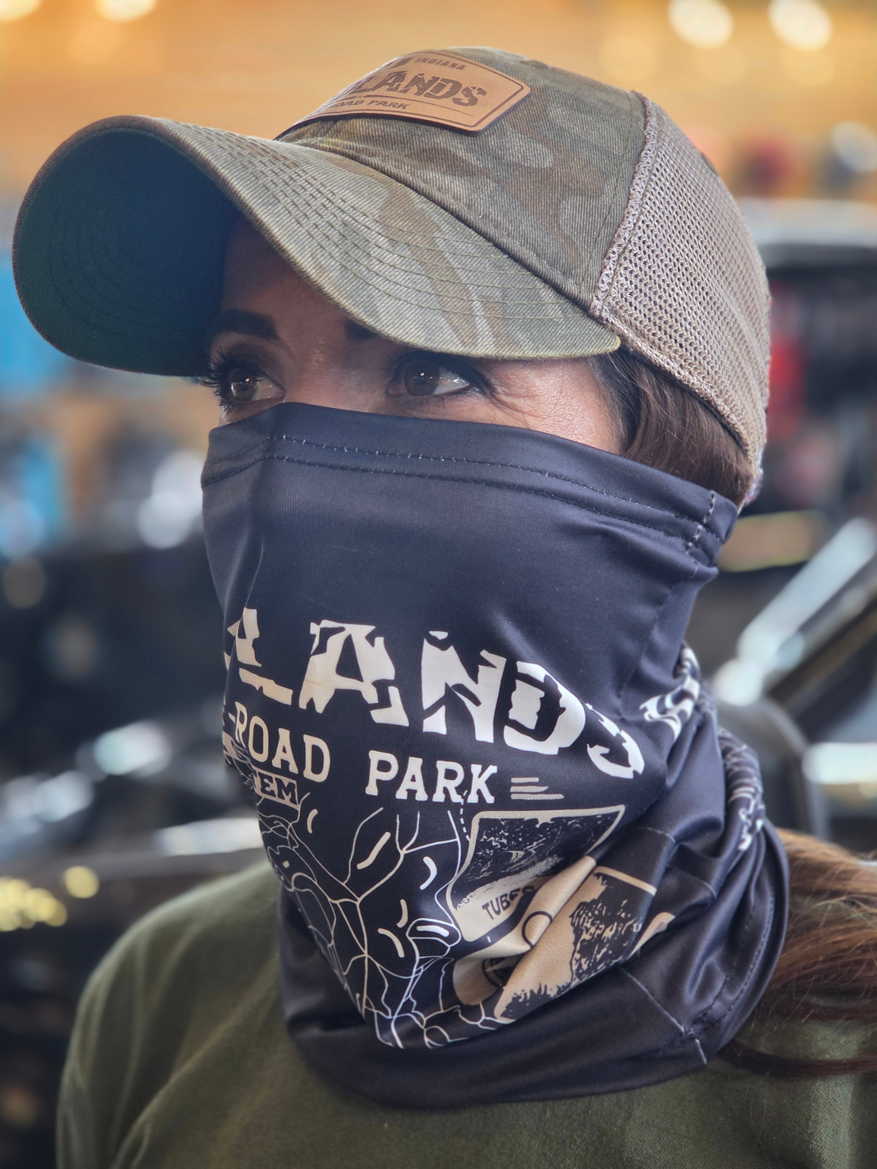 Badlands Map Face Mask